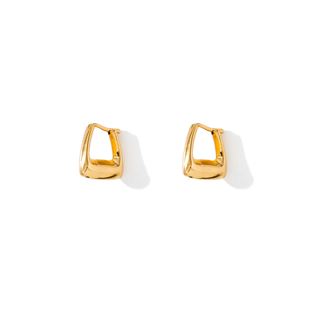 SLEEK SMALL HOOPS GOLD