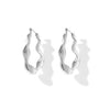 Image color FLOW SMALL HOOPS SILVER