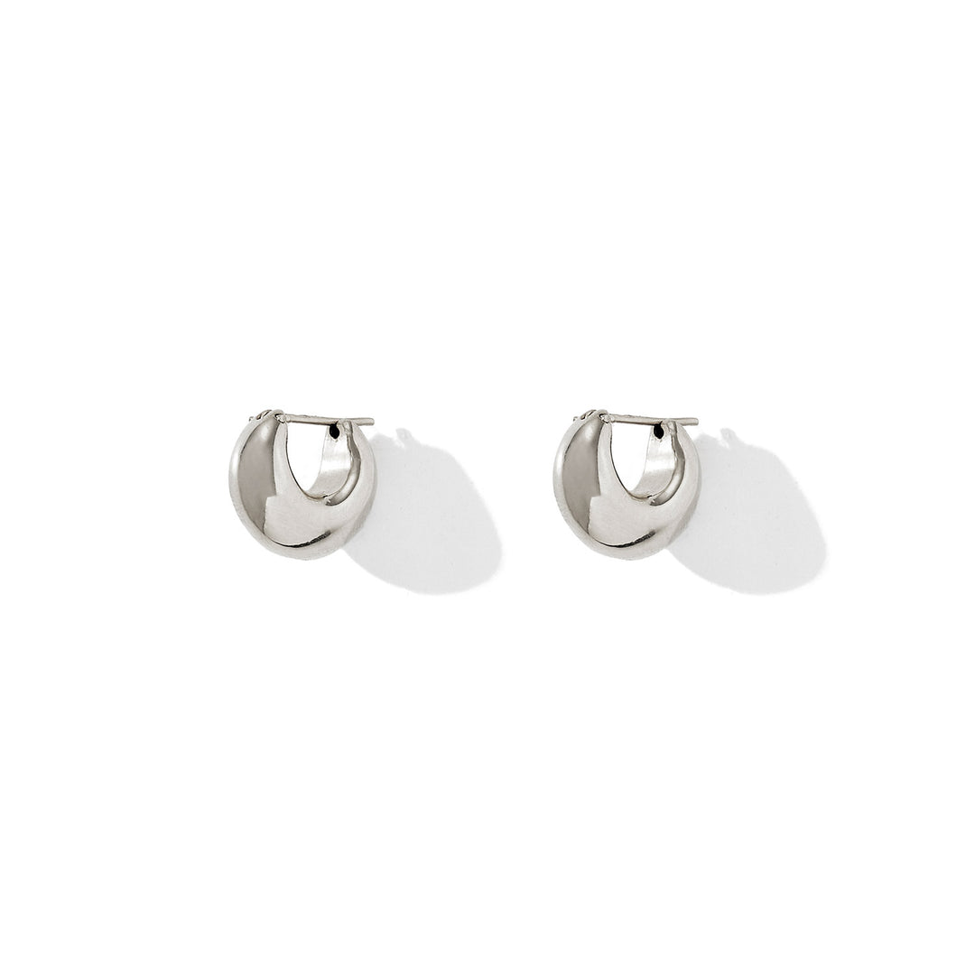 GOMOS SMALL HOOPS SILVER