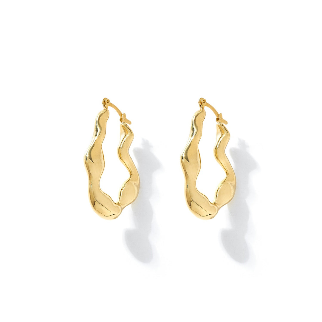 FLOW SMALL HOOPS GOLD